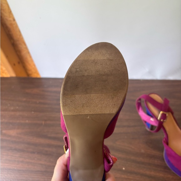 Purple Suede Platform Heels - Picture 3 of 3